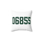 06855 Norwalk Connecticut Zip Code Spun Polyester Square Pillow