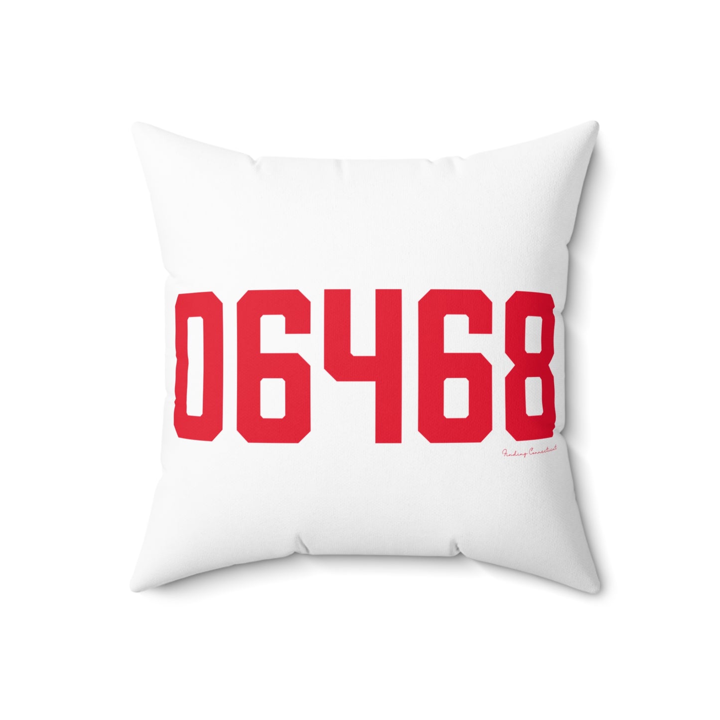 06468 Monroe Connecticut Zip Code Spun Polyester Square Pillow