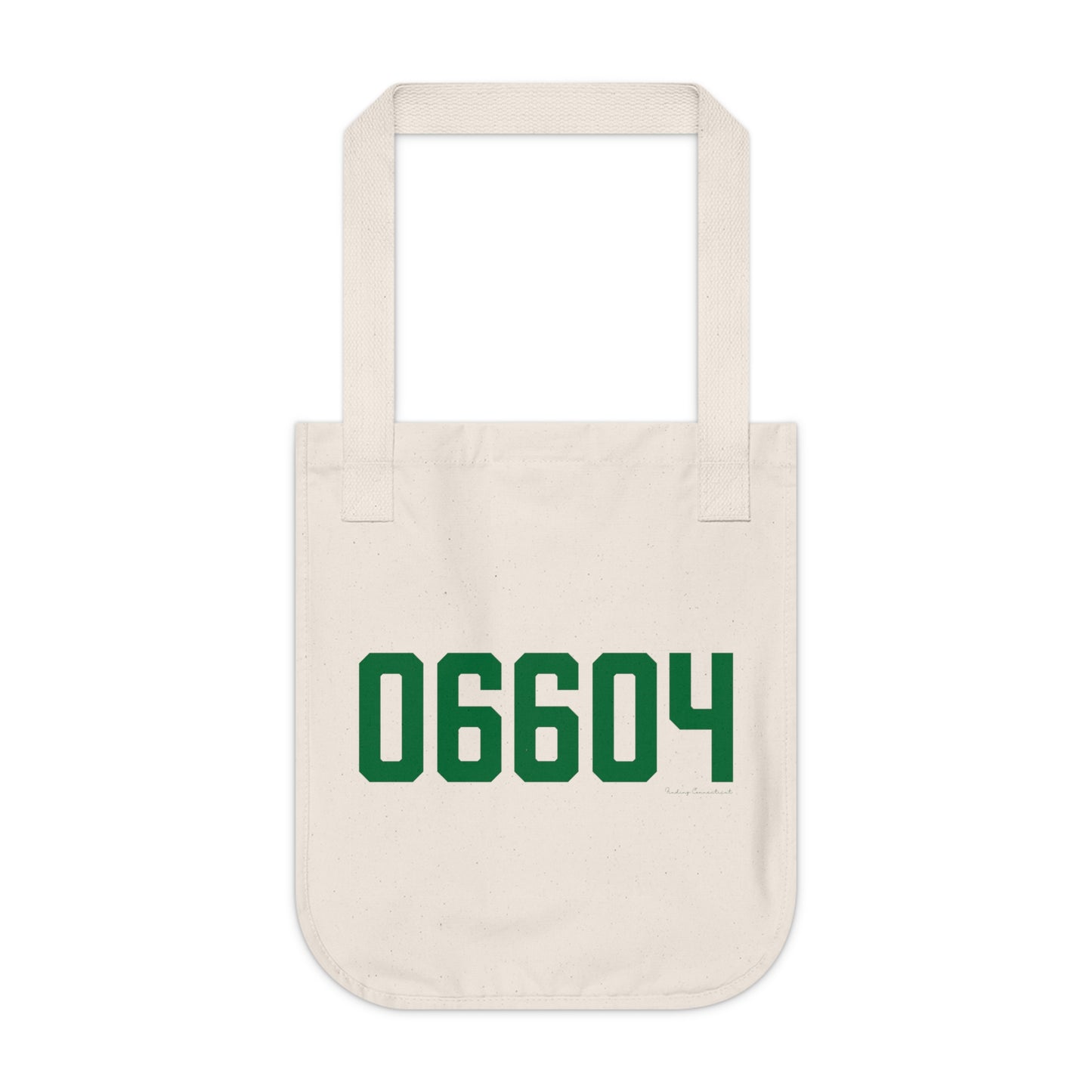 06604 Bridgeport Connecticut Zip Code Organic Canvas Tote Bag