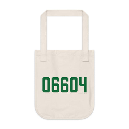 06604 Bridgeport Connecticut Zip Code Organic Canvas Tote Bag