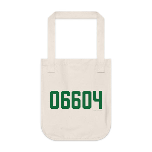 06604 Bridgeport Connecticut Zip Code Organic Canvas Tote Bag