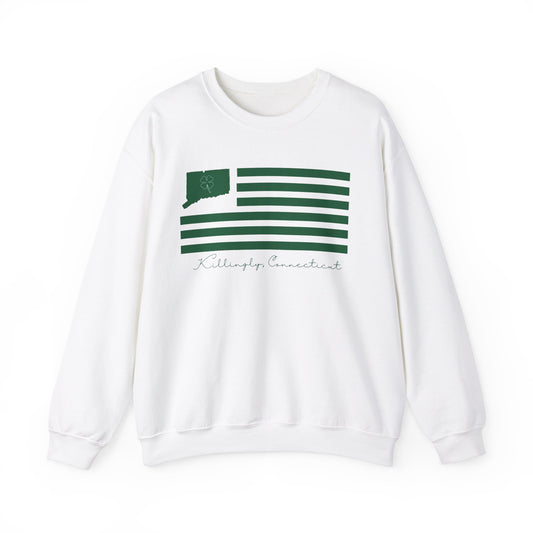 Killingly Connecticut St Patrick’s Day Flag Unisex Heavy Blend™ Crewneck Sweatshirt