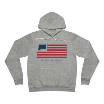 Bristol Connecticut Flag Unisex Sponge Fleece Pullover Hoodie