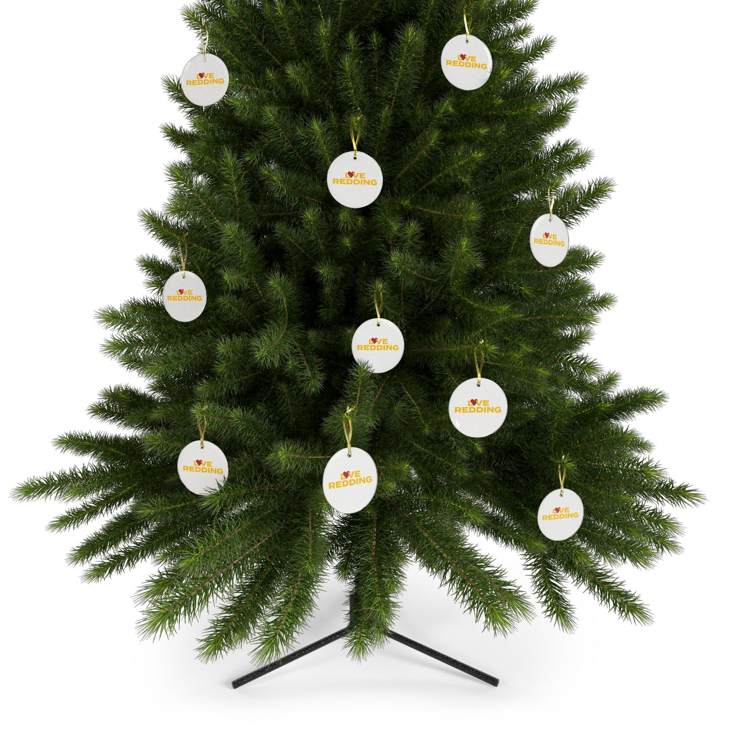Love Redding Glass Ornaments