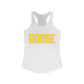 Goose Zip Code - Yellow & Pink Women's Ideal Racerback Tank Top