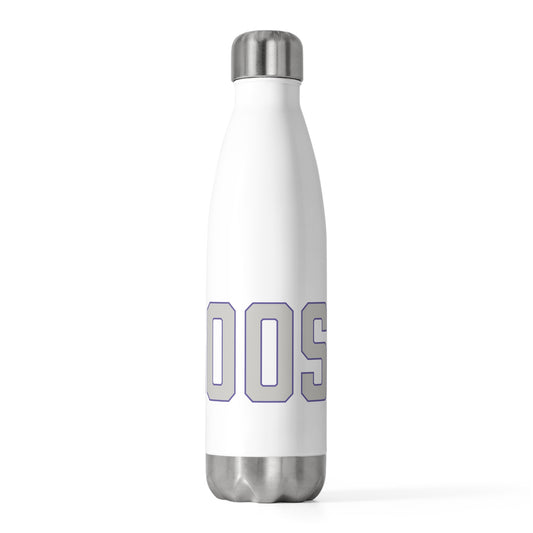 Goose Zip Code Gray & Purple 20oz Insulated Bottle