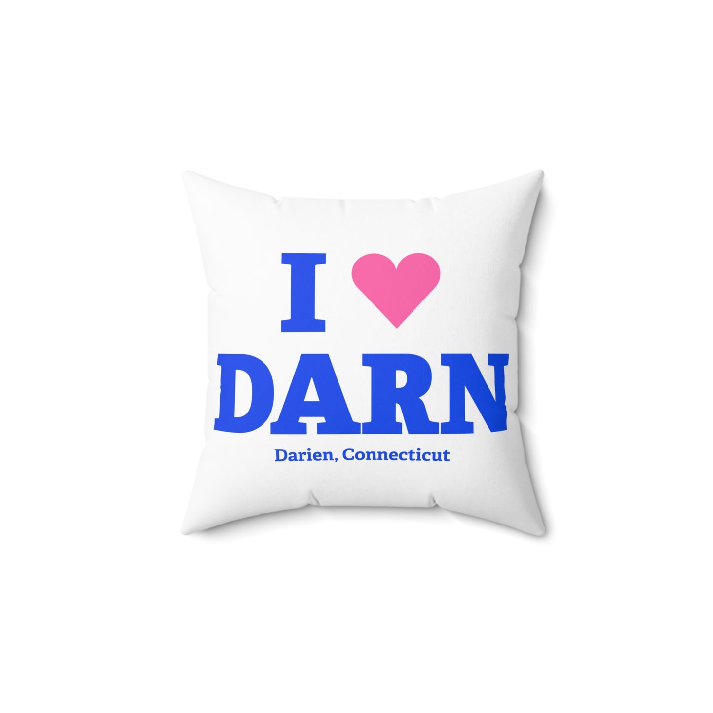 I Heart DARN Spun Polyester Square Pillow