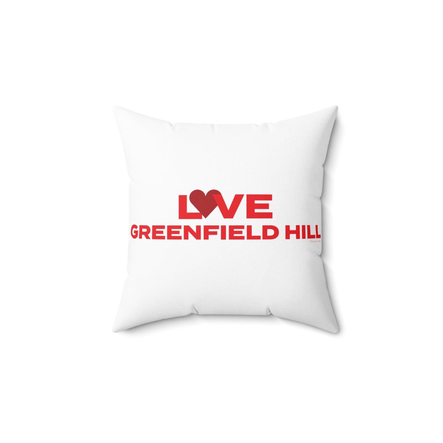 Love Greenfield Hill Spun Polyester Square Pillow