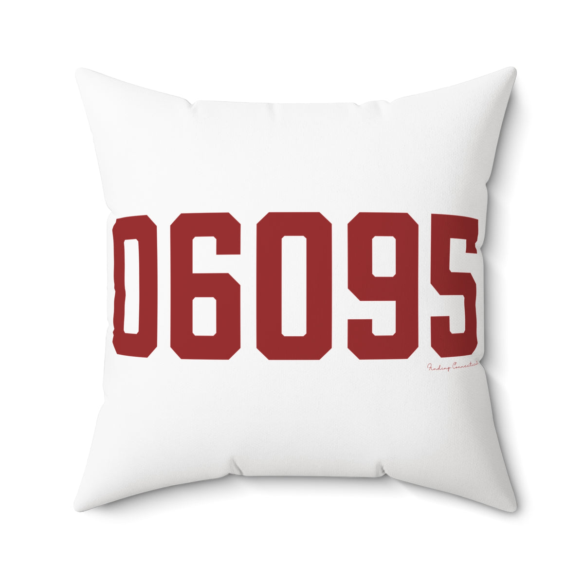 06095 Windsor Connecticut Zip Code Polyester Square Pillow