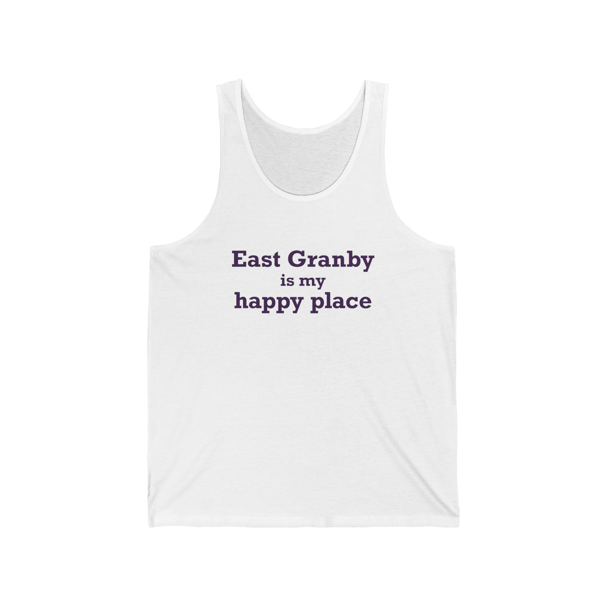 East Granby is My Happy Place Unisex Jersey Tank Top