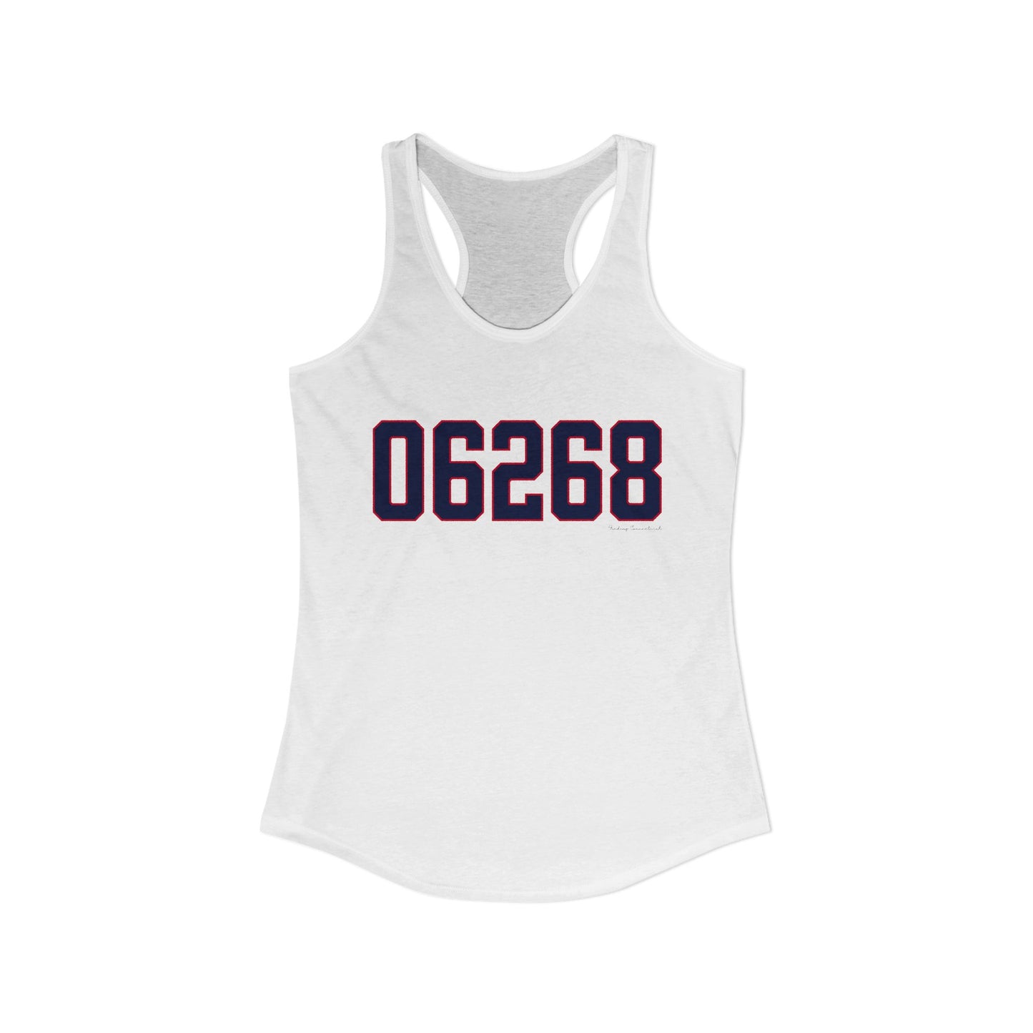 06268 Storrs Connecticut Zip Code Women's Ideal Racerback Tank Top