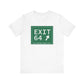 Vintage Exit 64 WCP Sign Unisex Jersey Short Sleeve T-Shirt