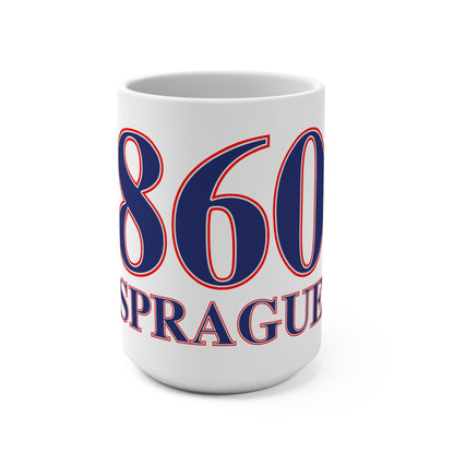 860 Sprague Red, White & Blue Mug 15oz