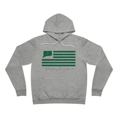 Waterbury Connecticut St Patrick’s Day Flag Unisex Sponge Fleece Pullover Hoodie