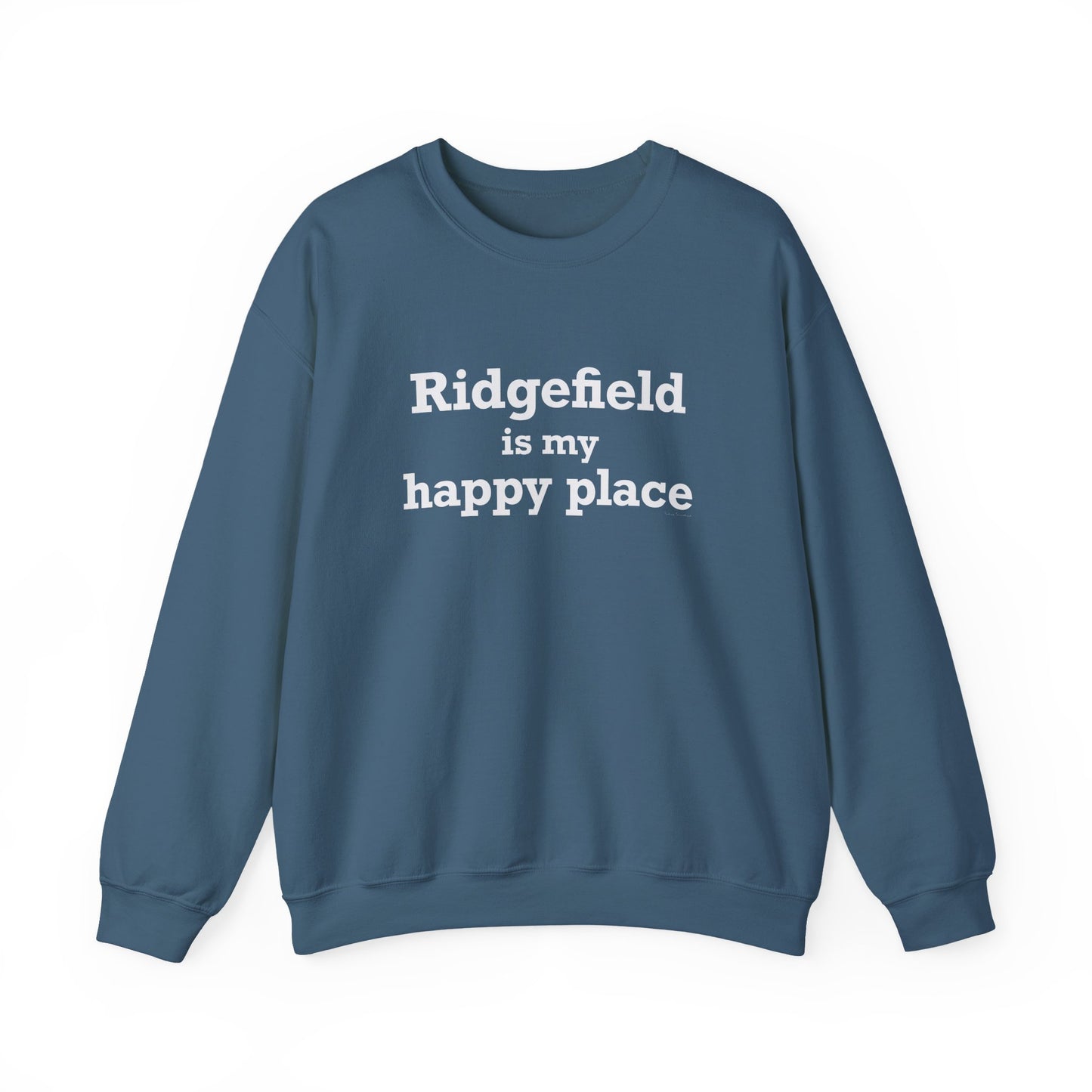 Ridgefield Is My Happy Place Unisex Heavy Blend™ Crewneck Sweatshirt