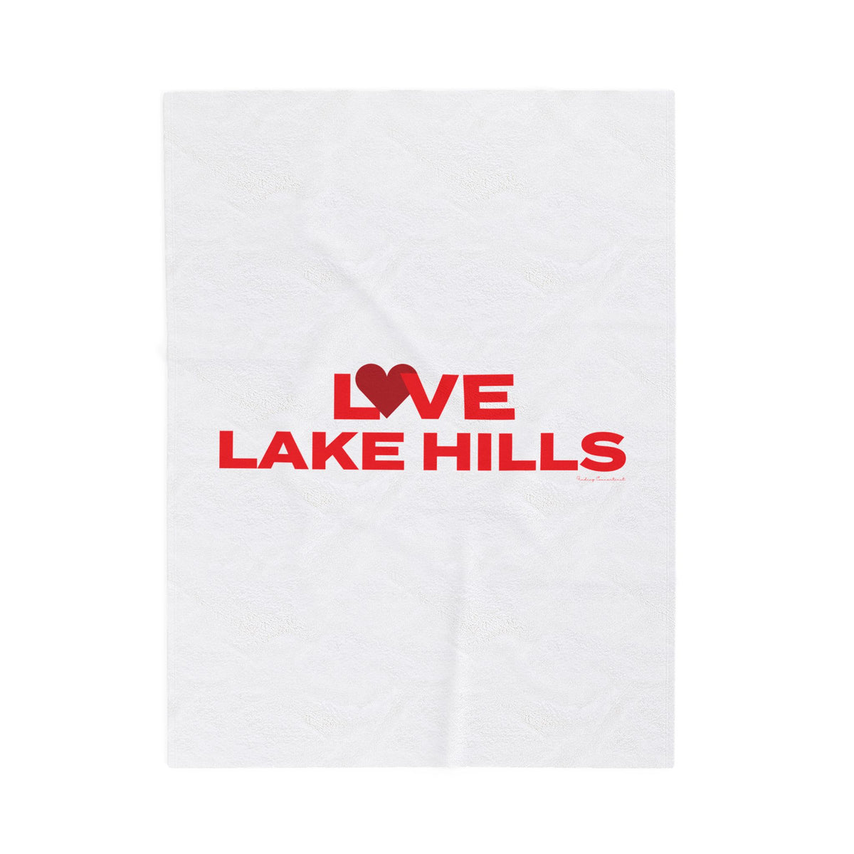 Love Lake Hills Velveteen Plush Blanket