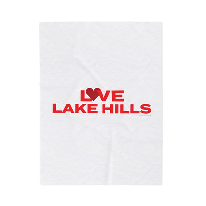 Love Lake Hills Velveteen Plush Blanket