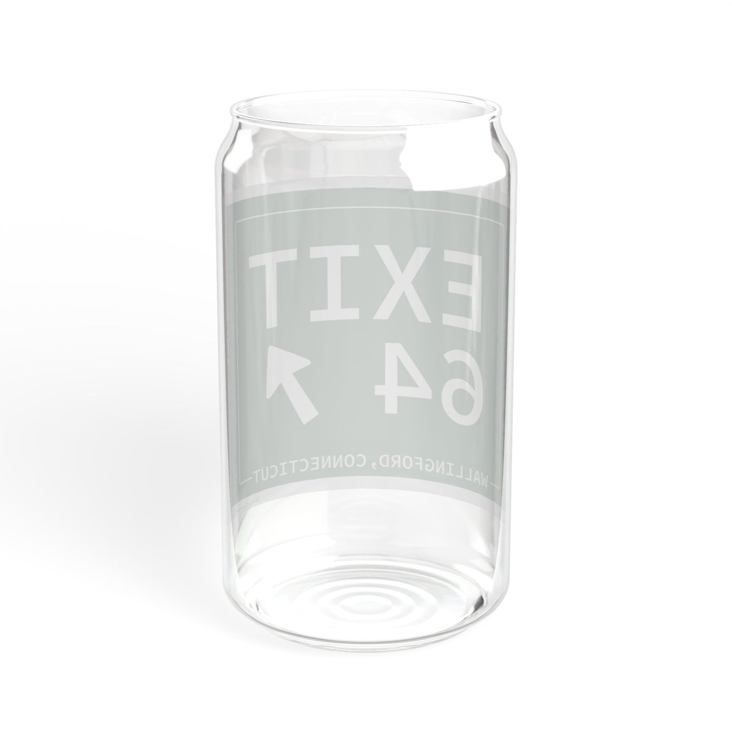 Vintage Exit 64 WCP Sign Sipper Glass, 16oz