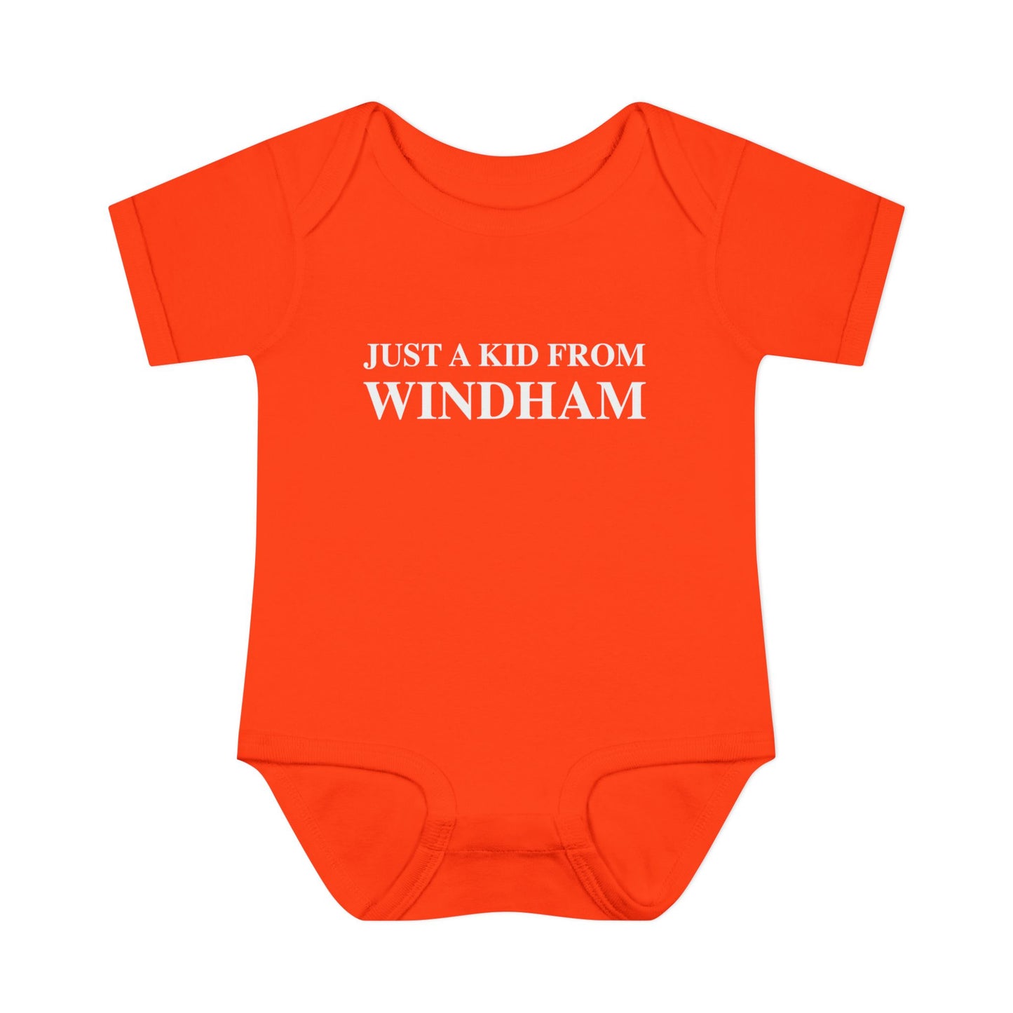 Just a kid from Windham Infant Baby Rib Bodysuit