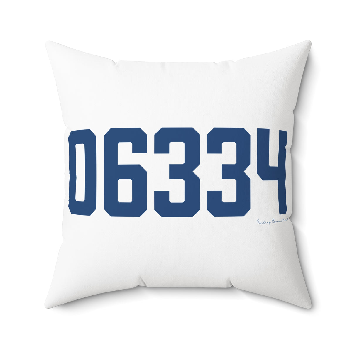 06334 Bozrah Connecticut Zip Code Spun Polyester Square Pillow