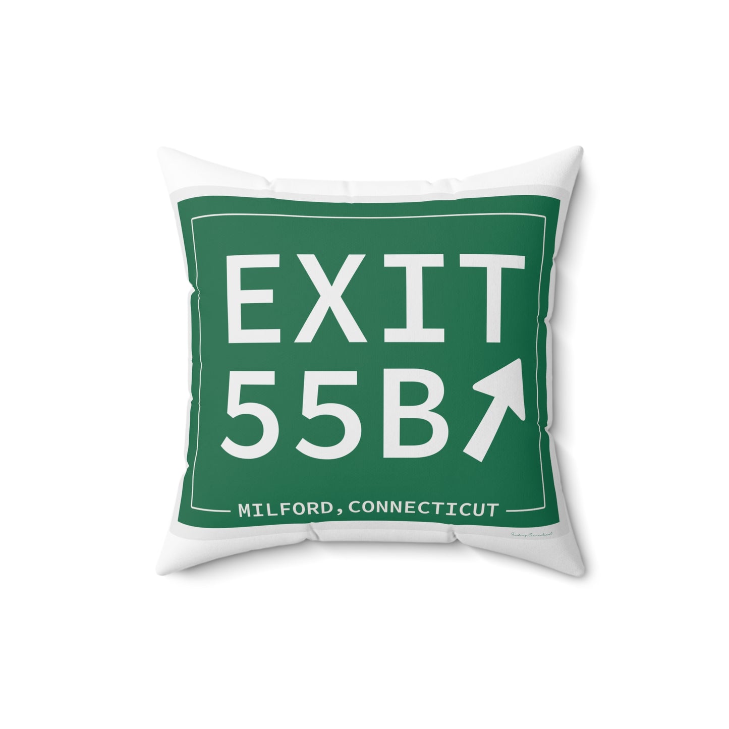 Vintage Exit 55B WCP Sign Spun Polyester Square Pillow