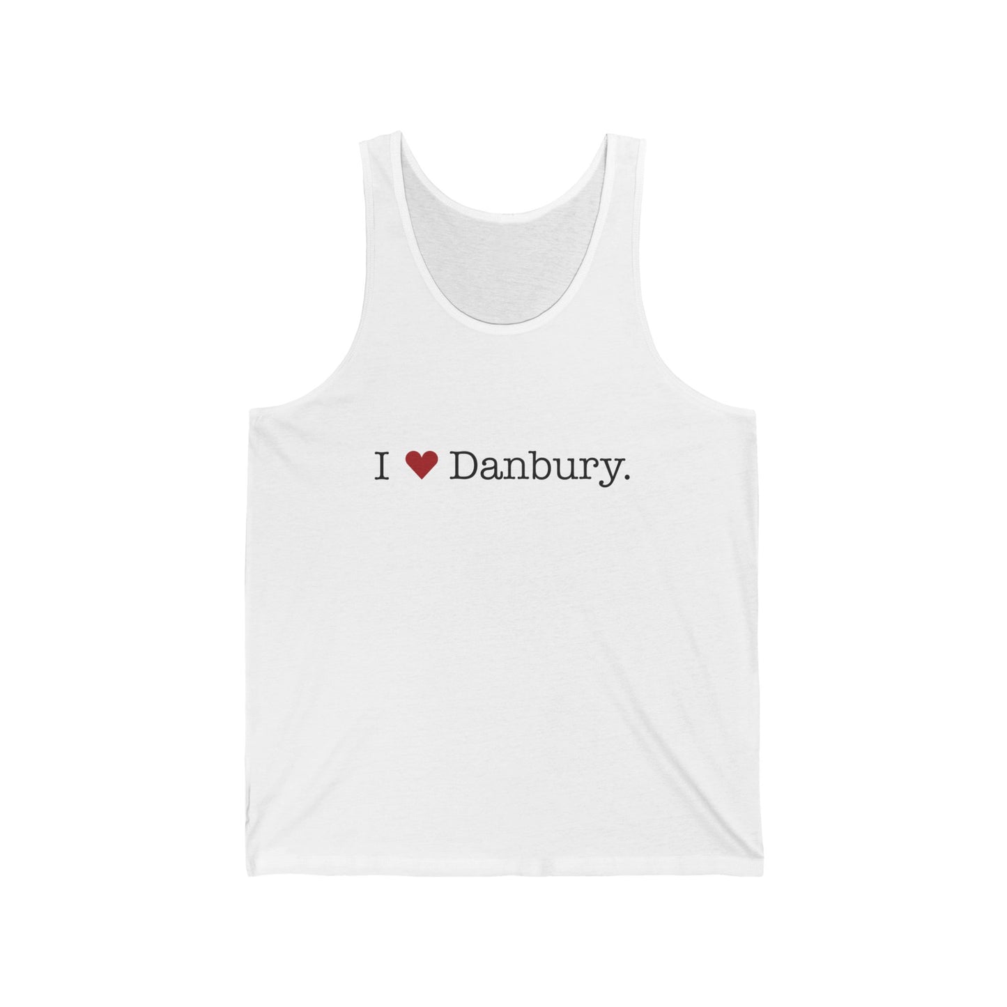 I Heart Danbury. Unisex Jersey Tank Top