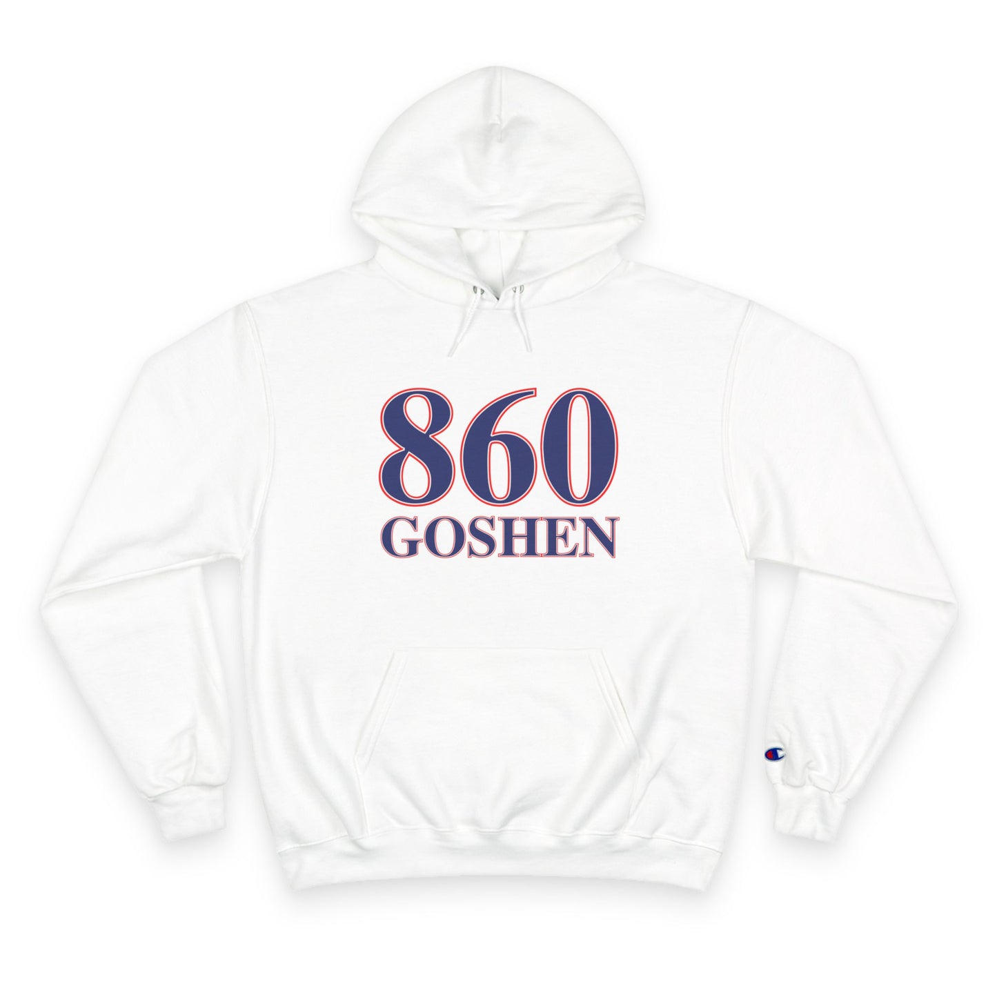860 Goshen Red White & Blue Champion Hoodie