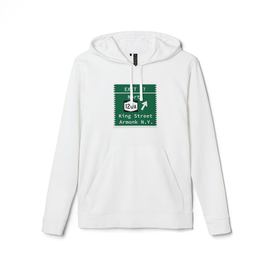 Vintage Merritt Parkway Exit 27 Sign adidas Unisex Fleece Hoodie