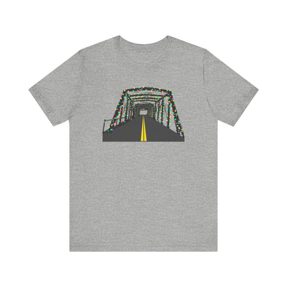 Saugatuck Bridge Lights Unisex Jersey Short Sleeve T-Shirt