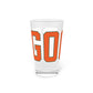 Goose Zip Code Orange & Green Pint Glass, 16oz