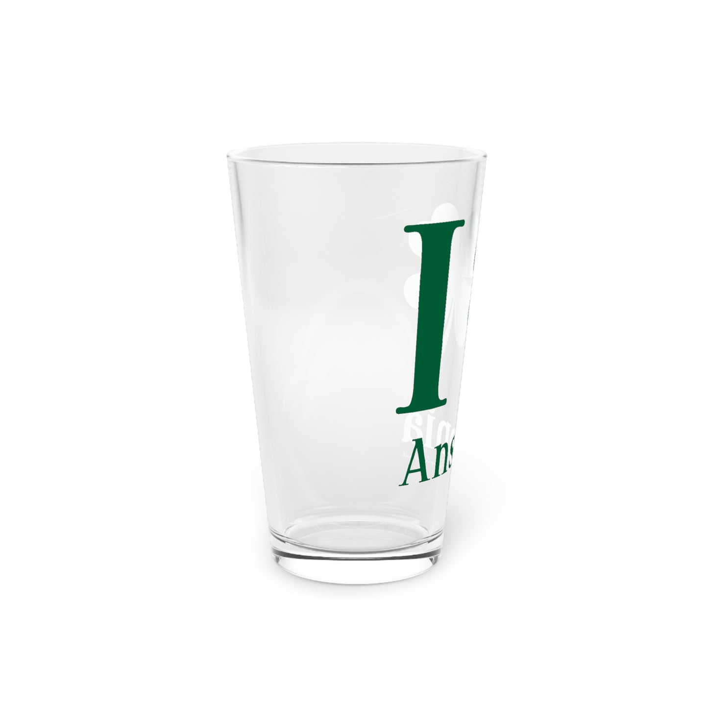 I Clover Ansonia Pint Glass, 16oz