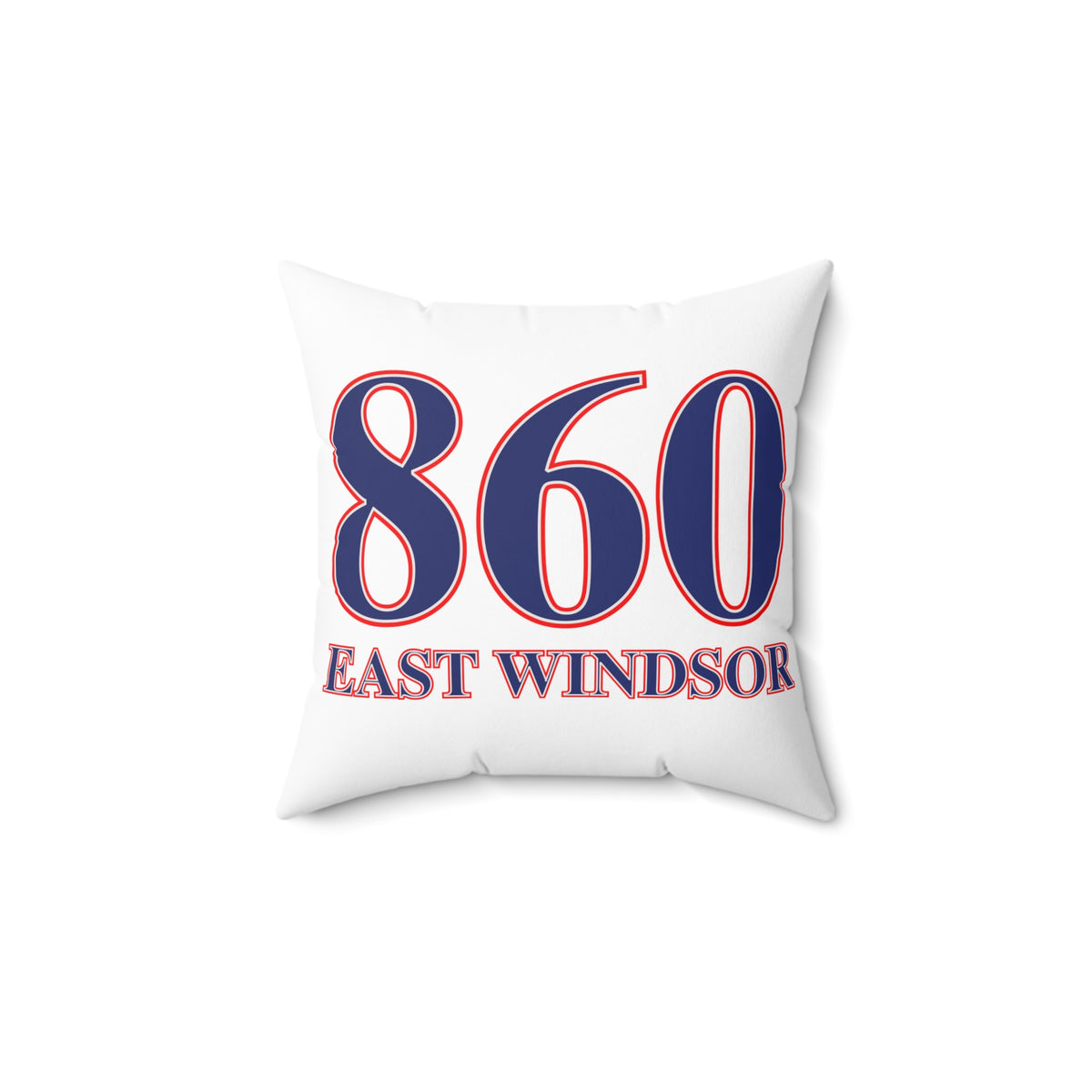 860 East Windsor Red, White & Blue Spun Polyester Square Pillow