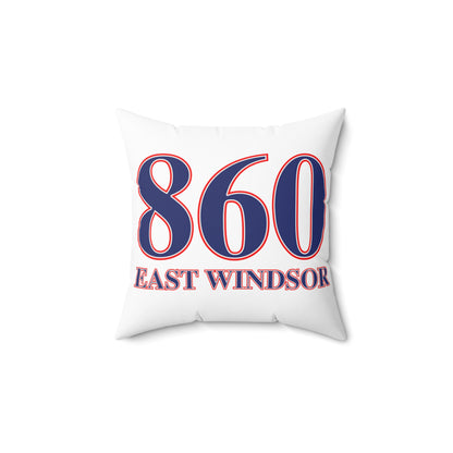 860 East Windsor Red, White & Blue Spun Polyester Square Pillow