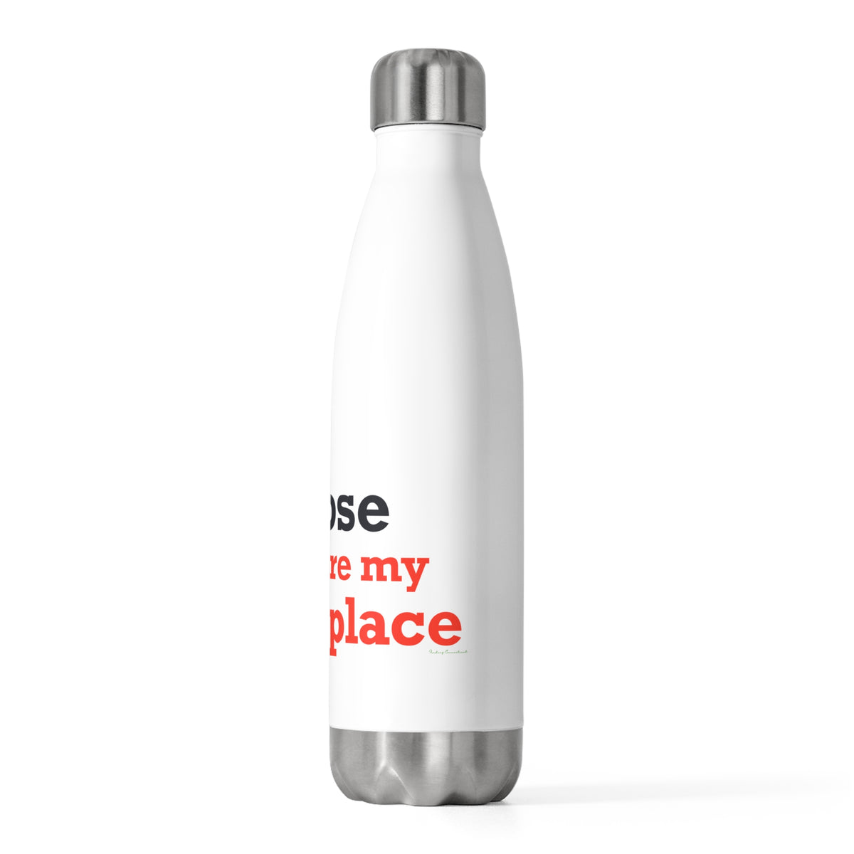 Goose Shows Are My Happy Place - Blue & Orange 20oz Insulated Bottle
