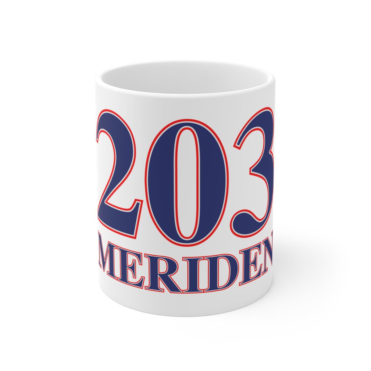 Meriden Red, White & Blue Mug 11oz