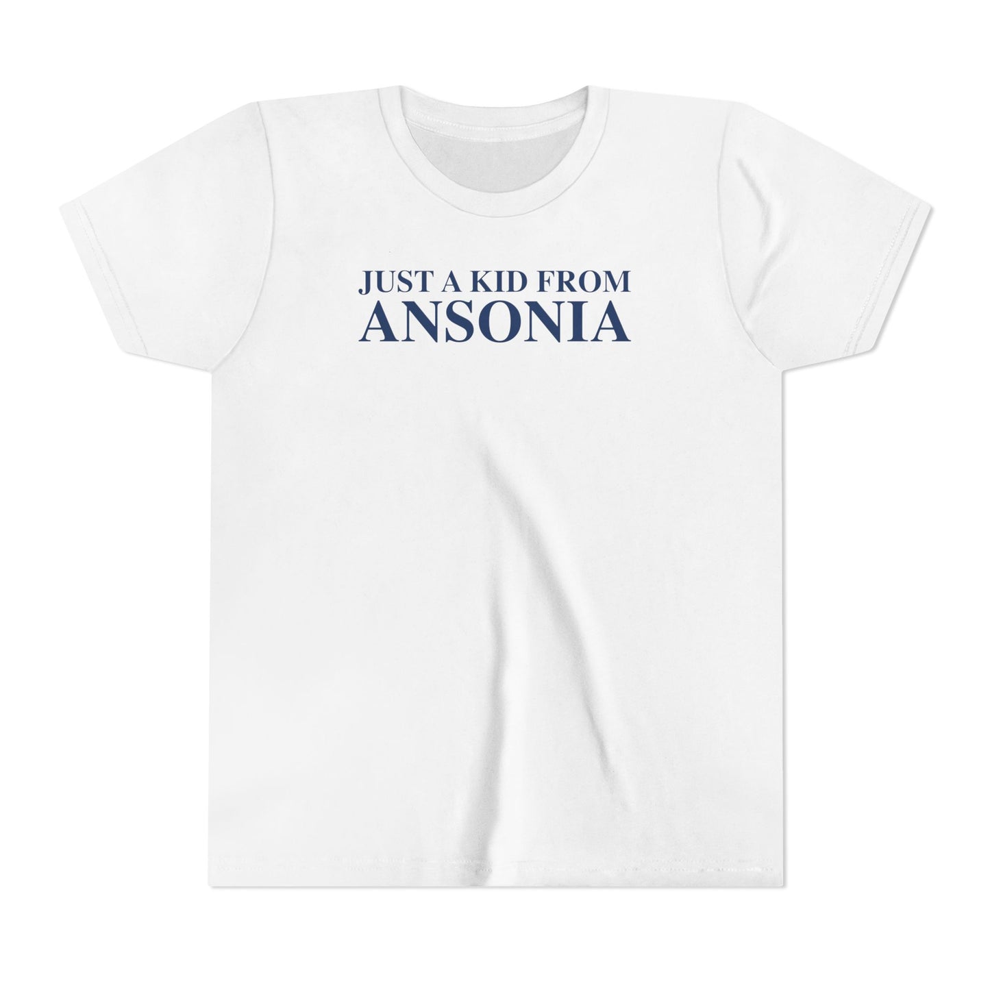 Just a kid from Ansonia Youth Short Sleeve T-Shirt