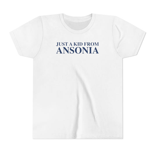 Just a kid from Ansonia Youth Short Sleeve T-Shirt
