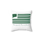 Branford Connecticut St. Patrick’s Day Flag Spun Polyester Square Pillow