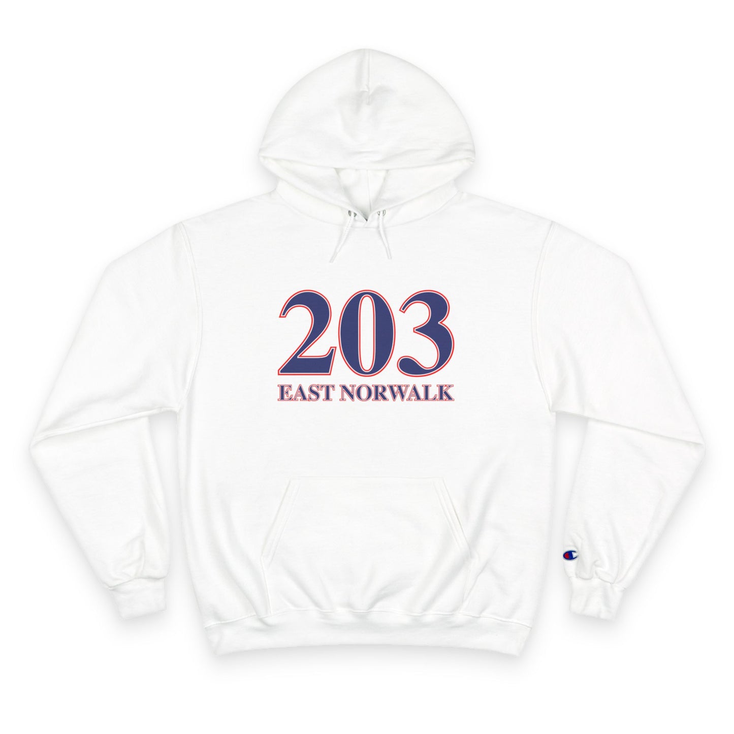203 East Norwalk Red, White & Blue Champion Hoodie