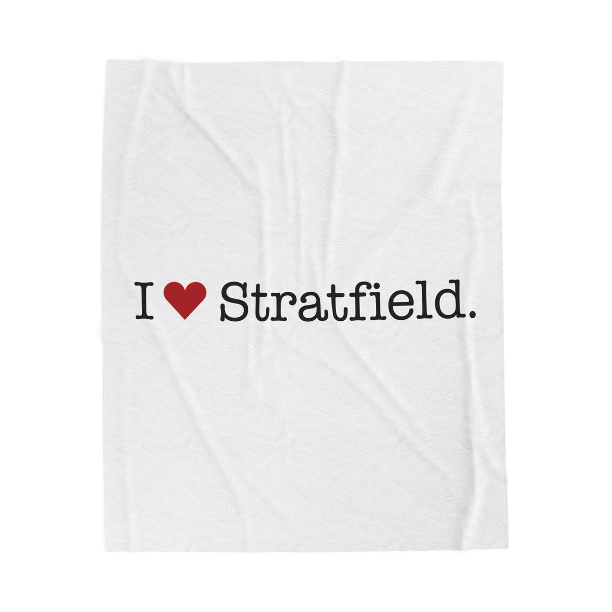 I Heart Stratfield. Velveteen Plush Blanket
