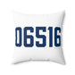 06516 West Haven Connecticut Zip Code Polyester Square Pillow