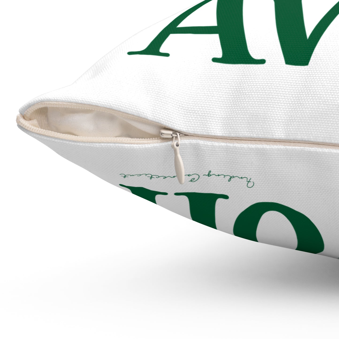 I Clover Avon Spun Polyester Square Pillow