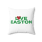 Love Easton Spun Polyester Square Pillow