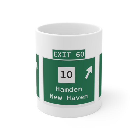 Vintage WCP Exit 60 Sign Mug 11oz