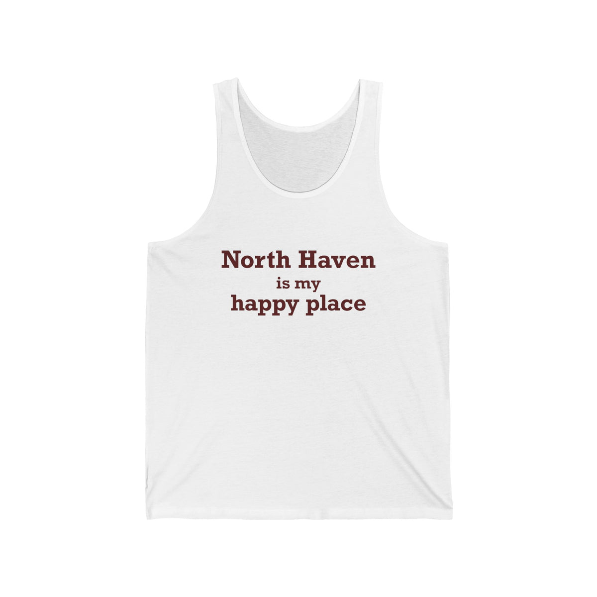 North Haven is My Happy Place Unisex Jersey Tank Top