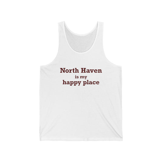North Haven is My Happy Place Unisex Jersey Tank Top