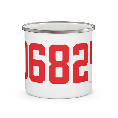 06824 Fairfield Connecticut Zip Code Enamel Camping Mug