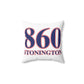 860 Stonington Red, White & Blue Spun Polyester Square Pillow