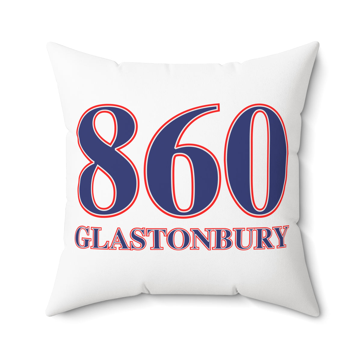 860 Glastonbury Red, White & Blue Spun Polyester Square Pillow