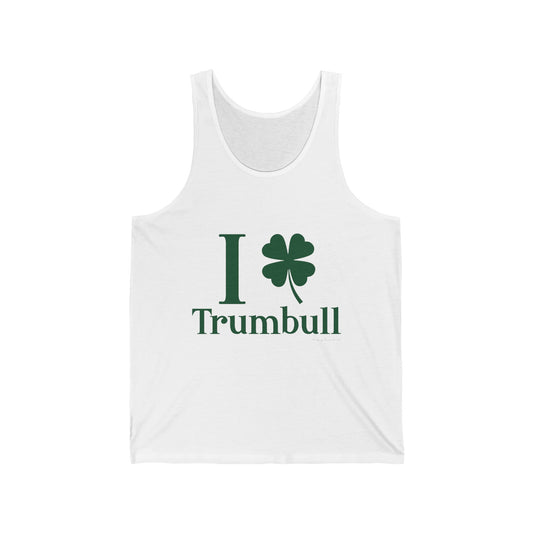 I Clover Trumbull (green) Unisex Jersey Tank